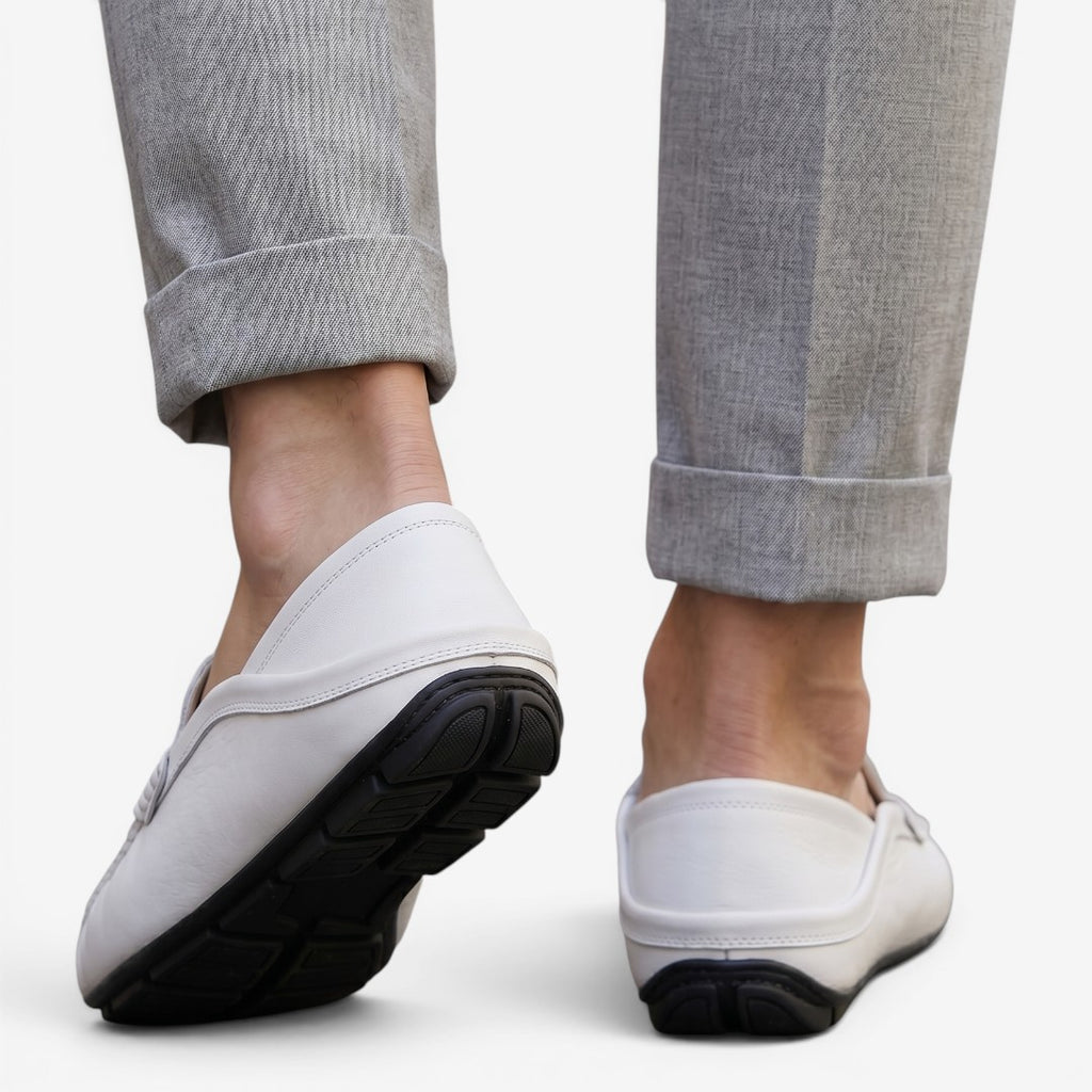Jorvalore | Men's Leather Loafers Comfortable Slip-On Shoes for Everyday Wear