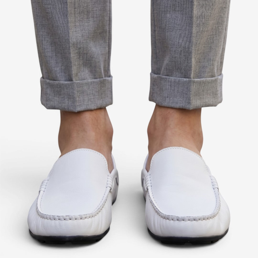 Jorvalore | Men's Leather Loafers Comfortable Slip-On Shoes for Everyday Wear