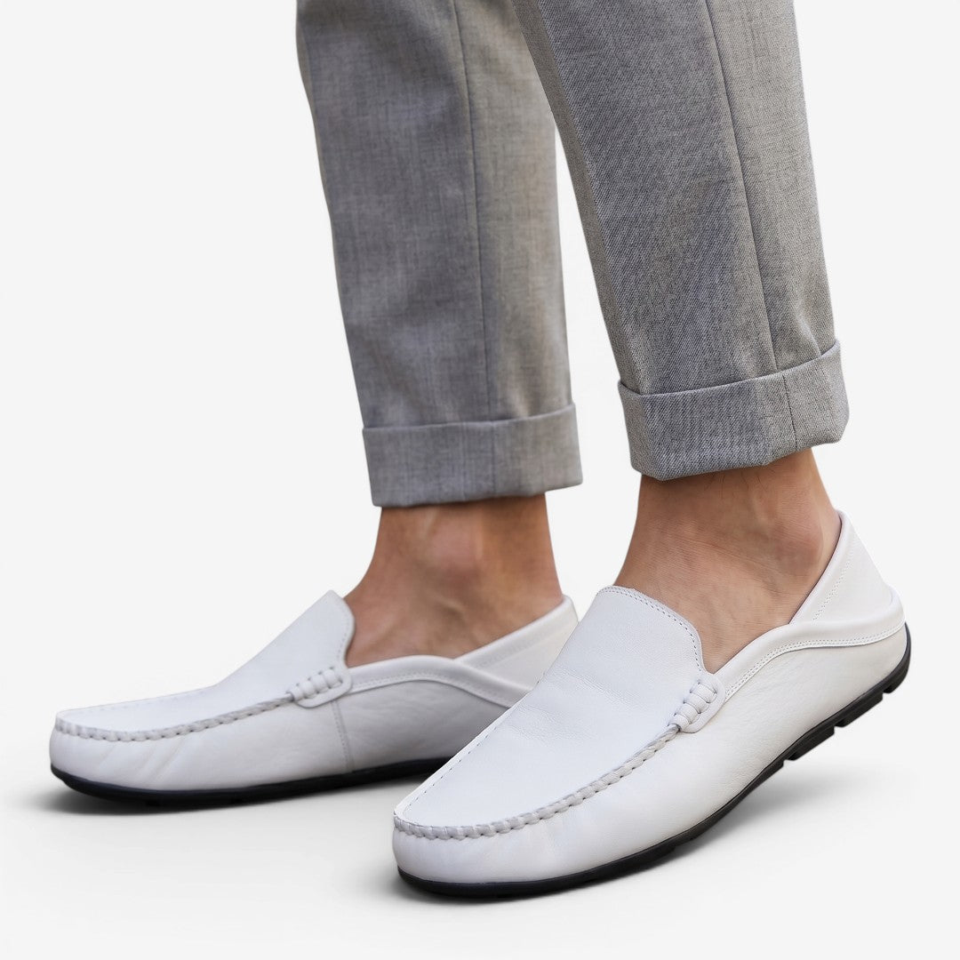 Jorvalore | Men's Leather Loafers Comfortable Slip-On Shoes for Everyday Wear