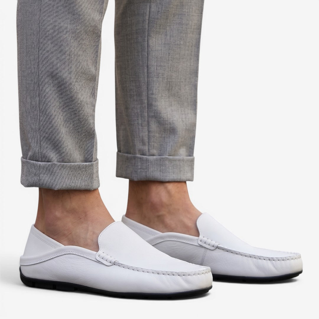 Jorvalore | Men's Leather Loafers Comfortable Slip-On Shoes for Everyday Wear
