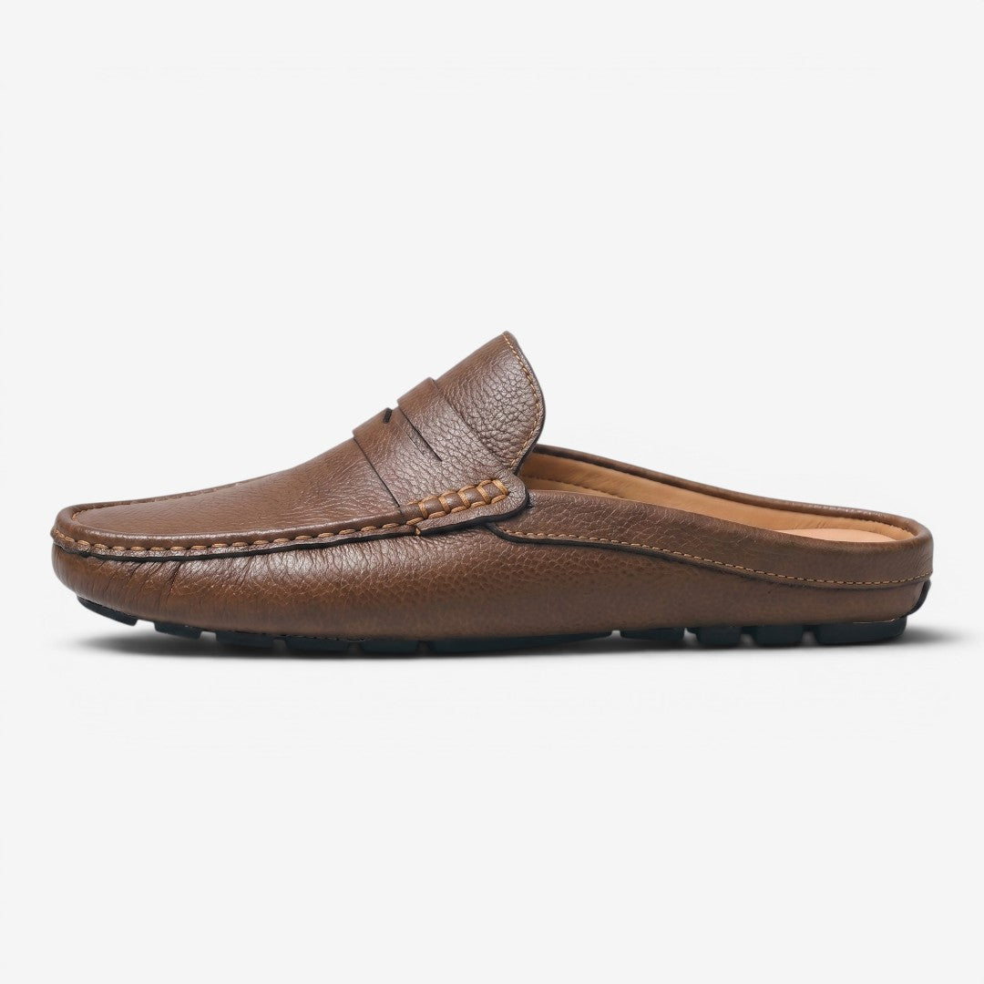 Jorvalore | Men's Leather Slip-On Driving Loafers for Summer Comfort