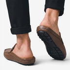 Jorvalore | Men's Leather Slip-On Driving Loafers for Summer Comfort