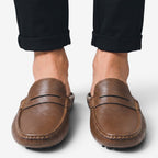 Jorvalore | Men's Leather Slip-On Driving Loafers for Summer Comfort