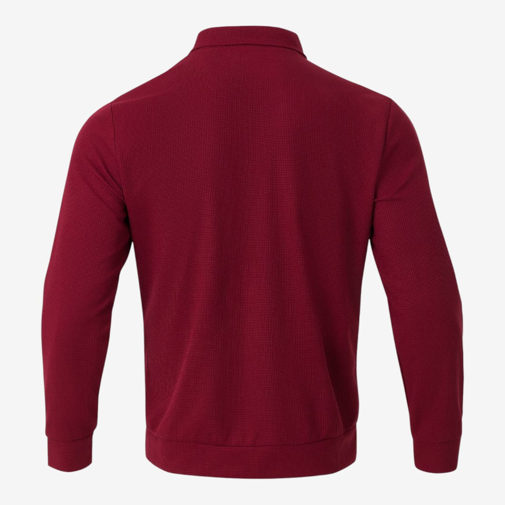 Jorvalore | Men’s Lightweight Waffle Jacket Full Zip Collared
