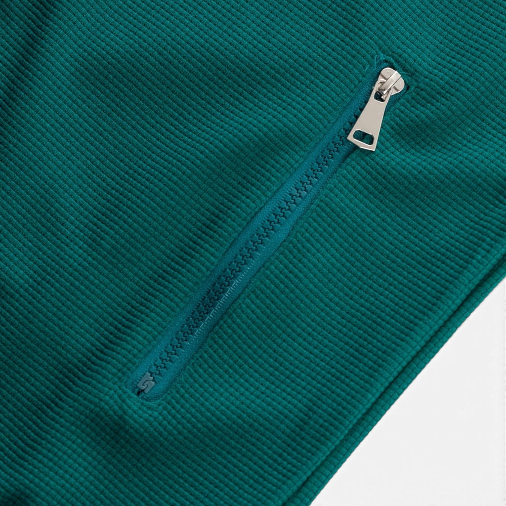 Jorvalore | Men’s Lightweight Waffle Jacket Full Zip Collared