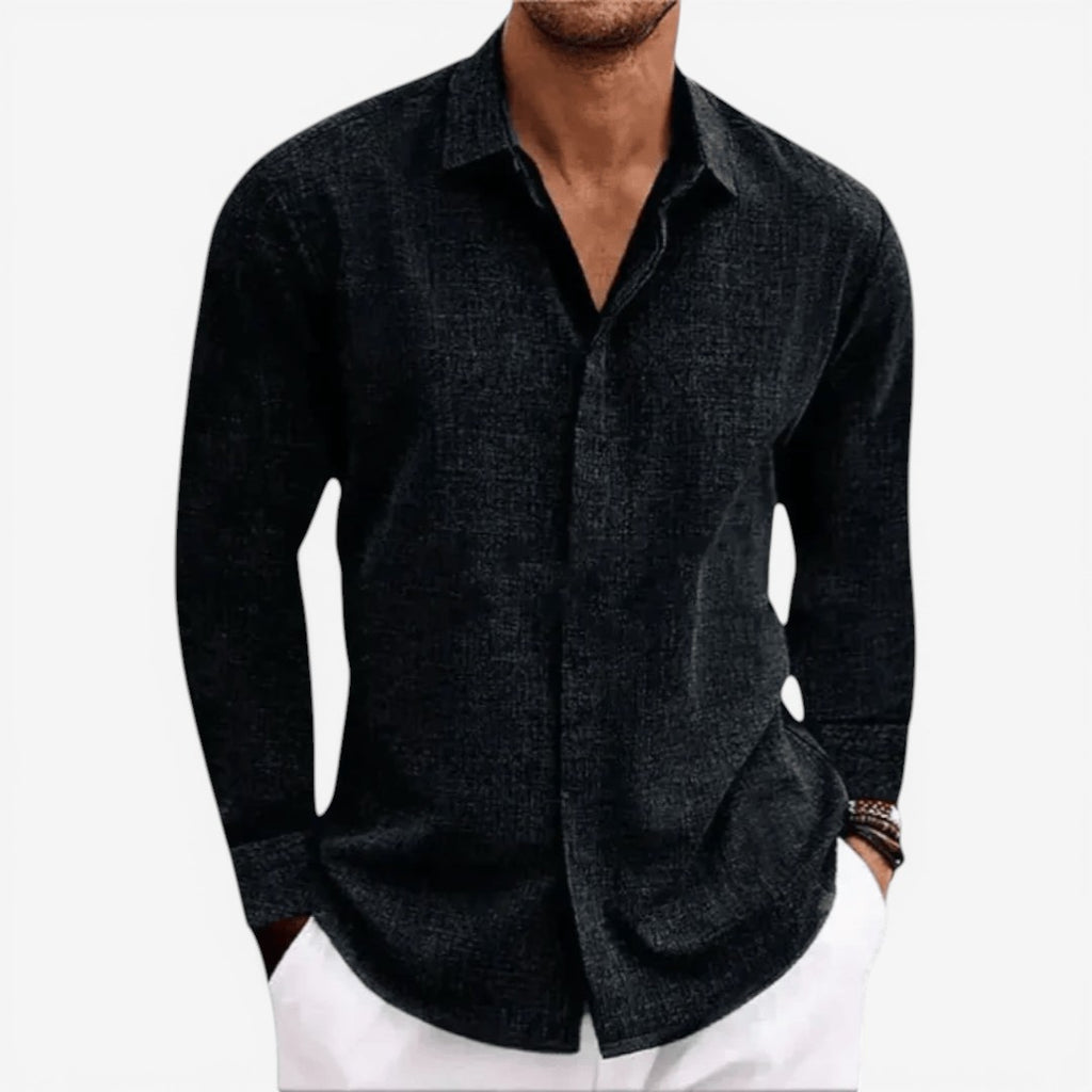 Jorvalore | Men's Linen Shirt for Summer Breathable Classic Fit
