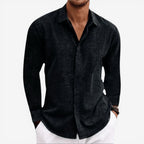 Jorvalore | Men's Linen Shirt for Summer Breathable Classic Fit