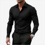 Jorvalore | Men’s Long Sleeve Formal Shirt Cotton Slim Fit Office Wear