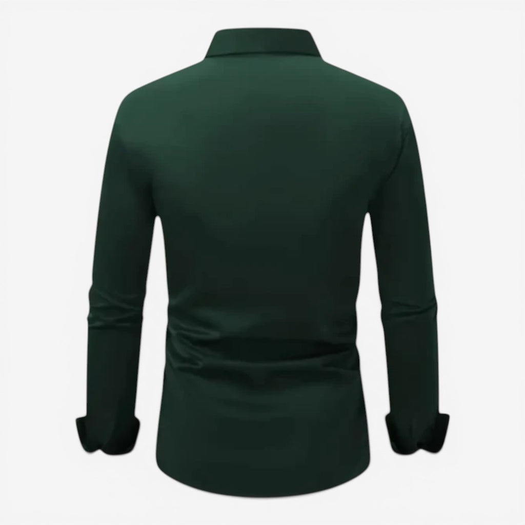 Jorvalore | Men’s Long Sleeve Formal Shirt Cotton Slim Fit Office Wear