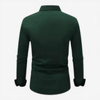 Jorvalore | Men’s Long Sleeve Formal Shirt Cotton Slim Fit Office Wear