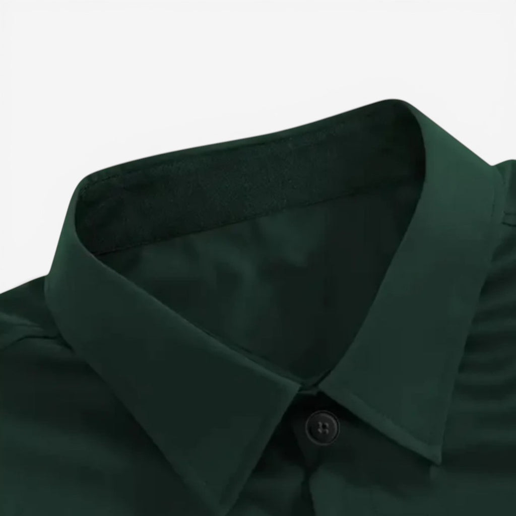 Jorvalore | Men’s Long Sleeve Formal Shirt Cotton Slim Fit Office Wear