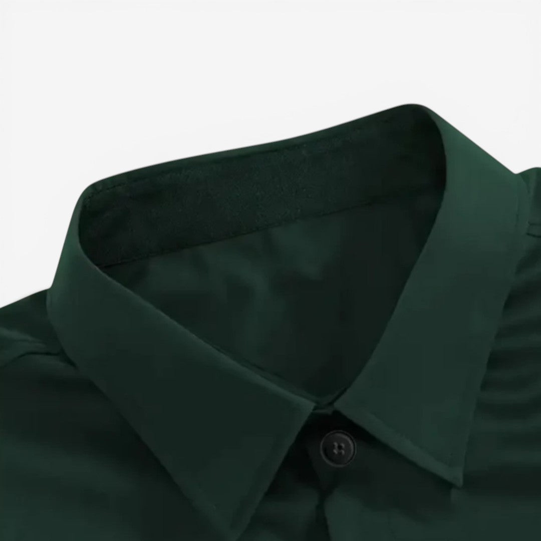 Jorvalore | Men’s Long Sleeve Formal Shirt Cotton Slim Fit Office Wear