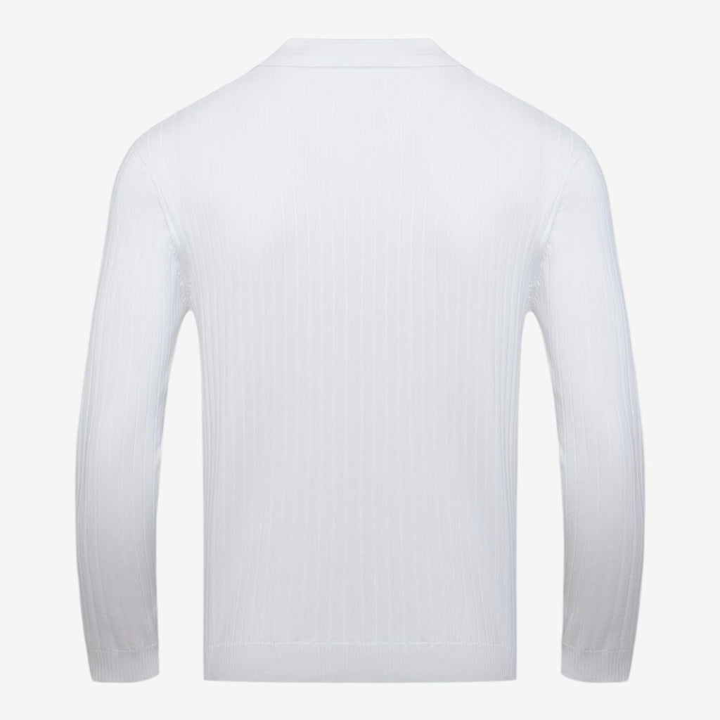 Jorvalore | Men's Long Sleeve Knit Polo Shirt for Casual Wear