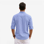 Jorvalore | Men’s Long Sleeve Summer Shirt Linen Blend Cool Comfortable