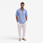 Jorvalore | Men’s Long Sleeve Summer Shirt Linen Blend Cool Comfortable