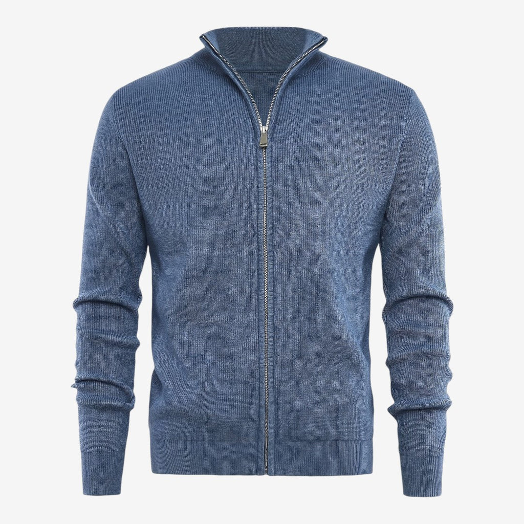 Jorvalore | Men's Luxury Full Zip Knit Cardigan for Winter