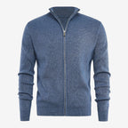 Jorvalore | Men's Luxury Full Zip Knit Cardigan for Winter
