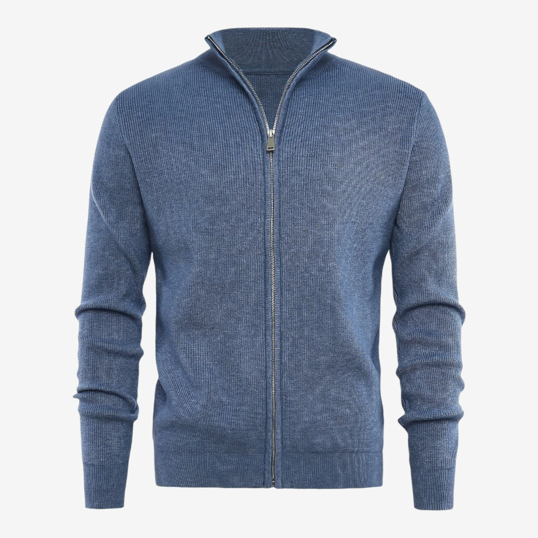 Jorvalore | Men's Luxury Full Zip Knit Cardigan for Winter