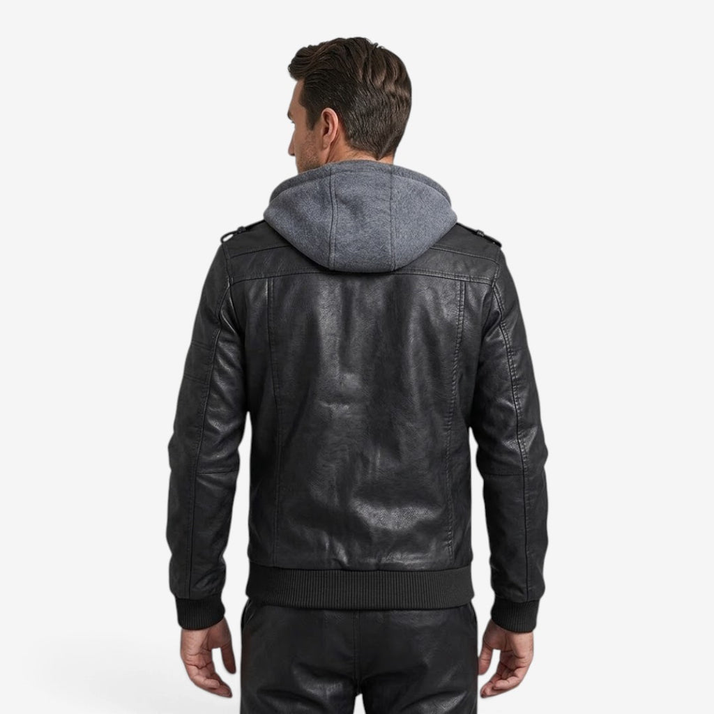 Jorvalore | Men's PU Leather Biker Jacket Classic Motorcycle Outerwear