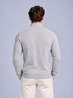 Jorvalore | Men’s Quarter-Zip Knit Jumper – Textured Long Sleeve Knitwear