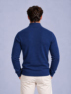 Jorvalore | Men’s Quarter-Zip Knit Jumper – Textured Long Sleeve Knitwear
