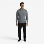Jorvalore | Men's Quarter Zip Knit Jumper Classic Smart Casual Warm Layer