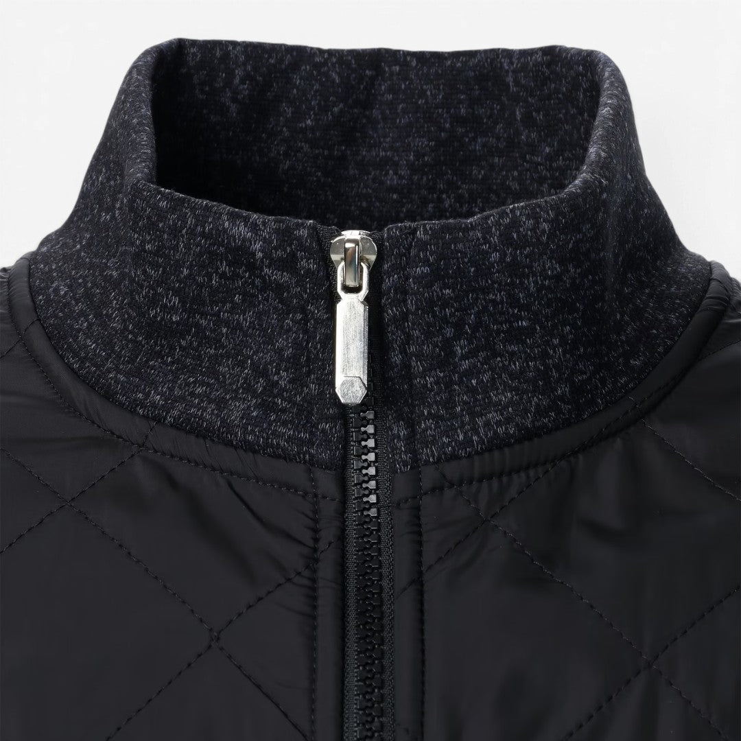 Jorvalore | Men's Quilted Knit Jacket Smart Casual Stand Collar Coat