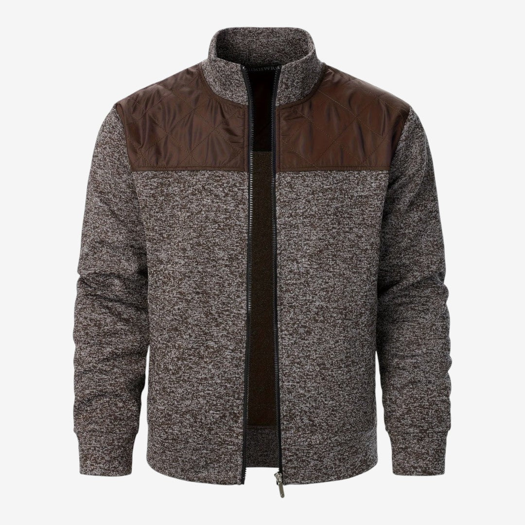 Jorvalore | Men's Quilted Knit Jacket Smart Casual Stand Collar Coat