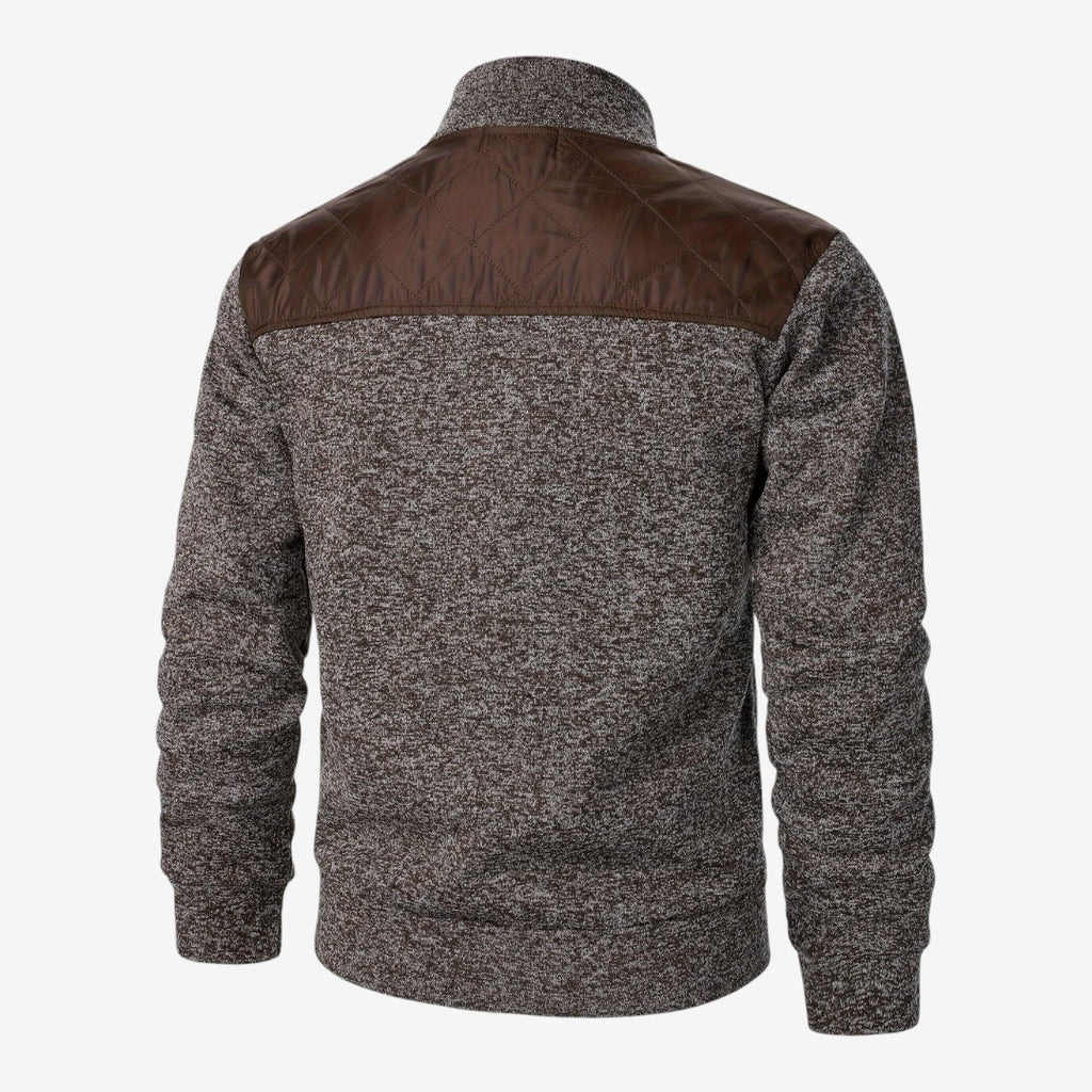 Jorvalore | Men's Quilted Knit Jacket Smart Casual Stand Collar Coat