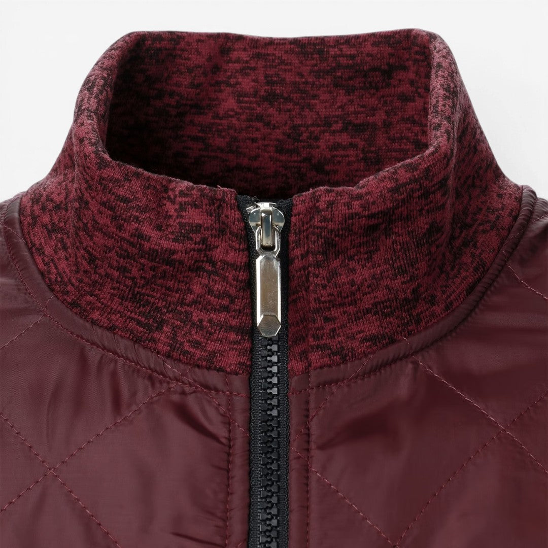 Jorvalore | Men's Quilted Knit Jacket Smart Casual Stand Collar Coat