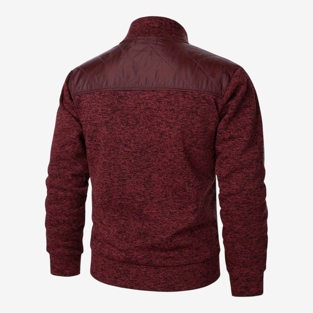 Jorvalore | Men's Quilted Knit Jacket Smart Casual Stand Collar Coat