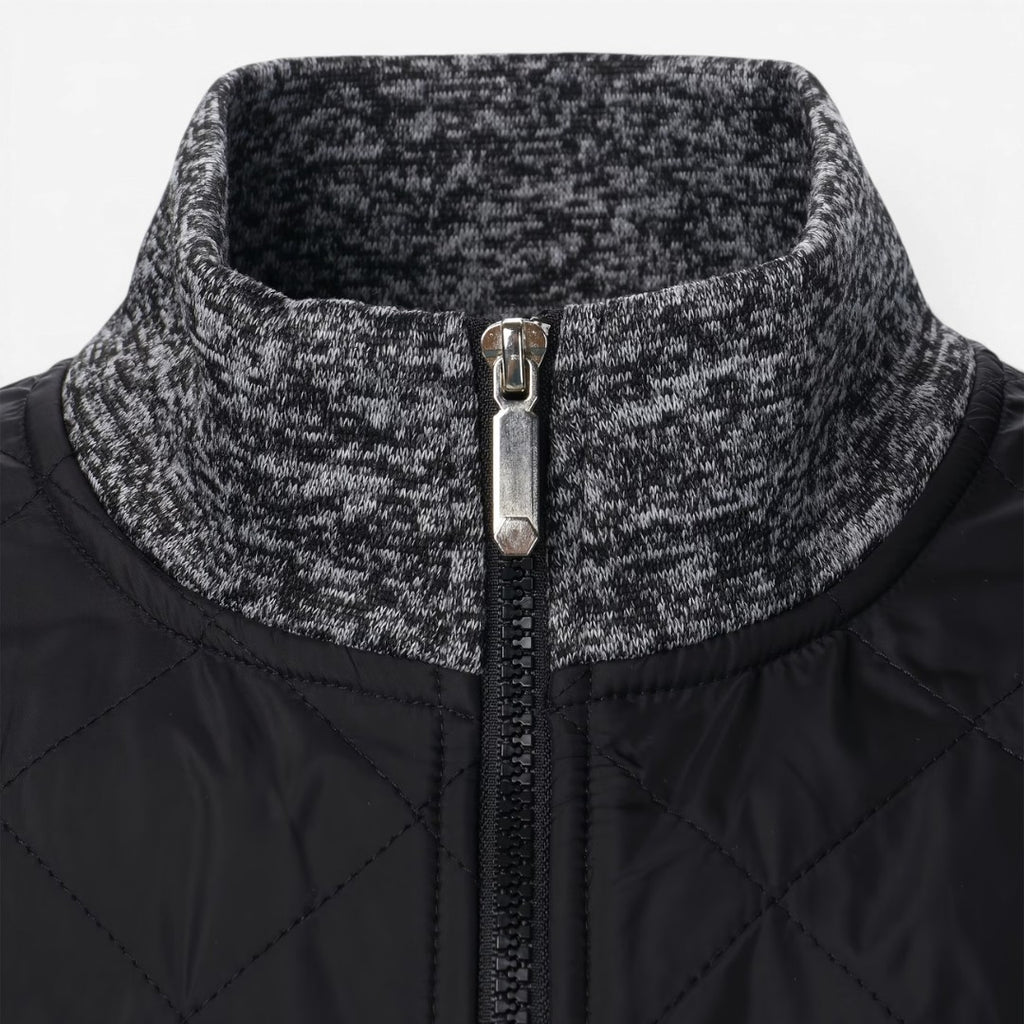 Jorvalore | Men's Quilted Knit Jacket Smart Casual Stand Collar Coat