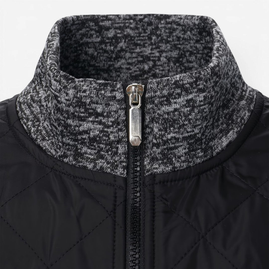Jorvalore | Men's Quilted Knit Jacket Smart Casual Stand Collar Coat