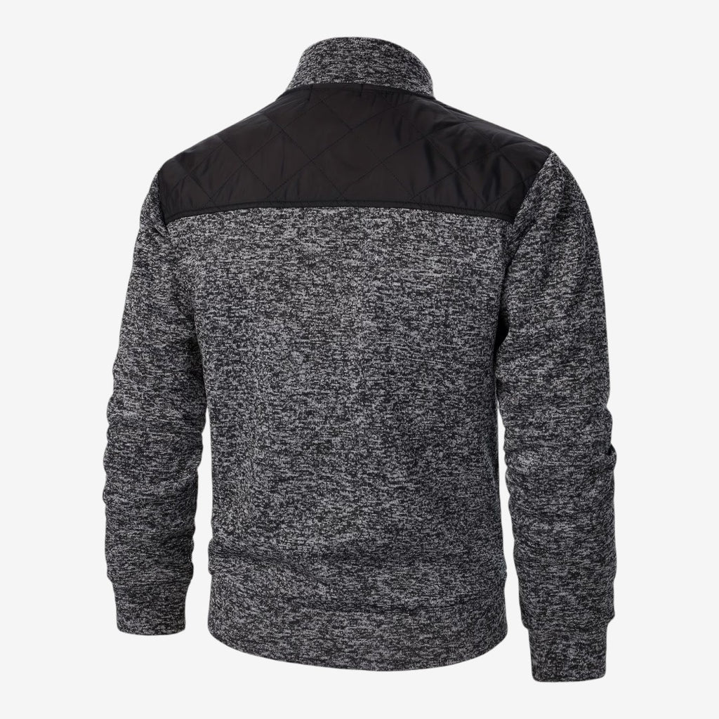 Jorvalore | Men's Quilted Knit Jacket Smart Casual Stand Collar Coat