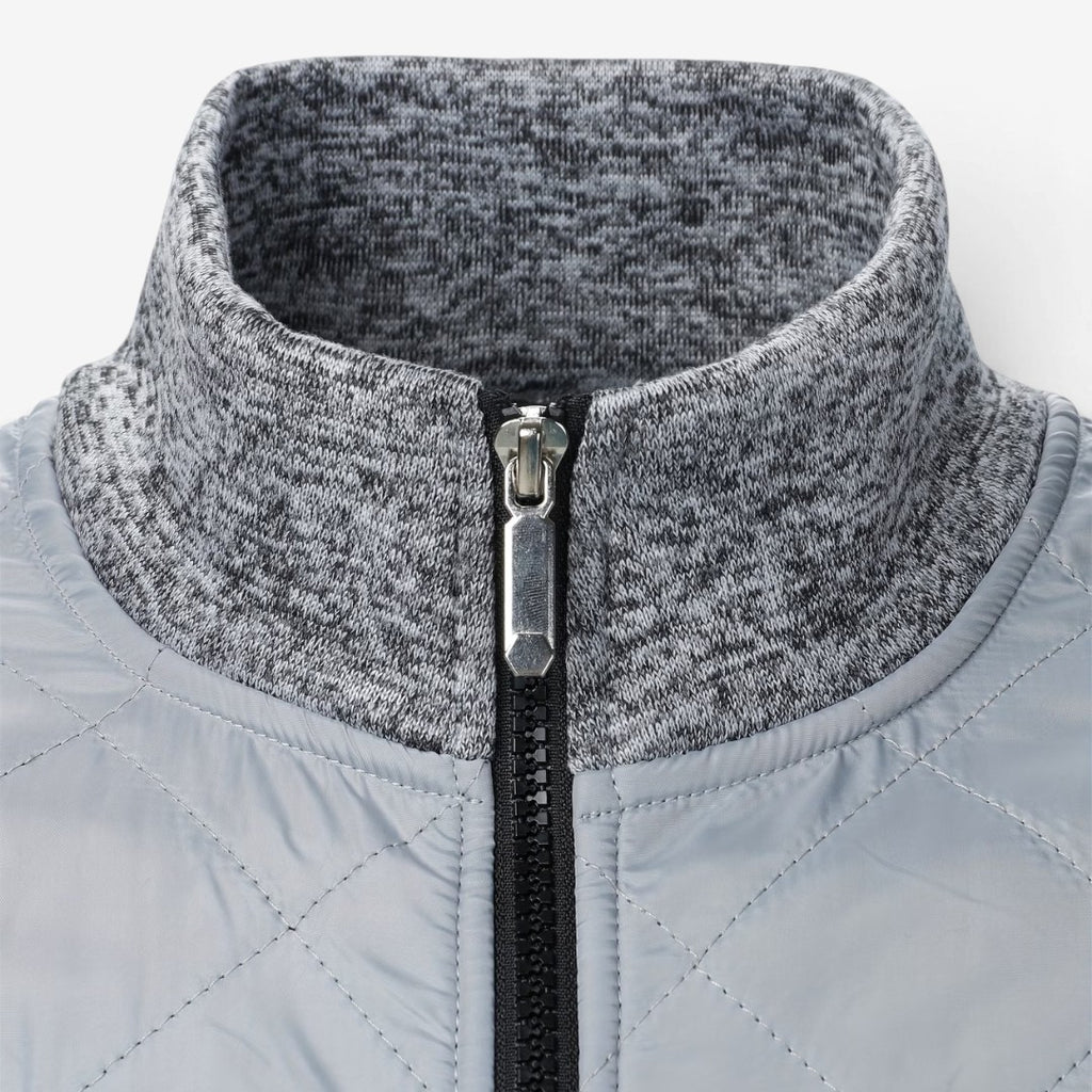 Jorvalore | Men's Quilted Knit Jacket Smart Casual Stand Collar Coat