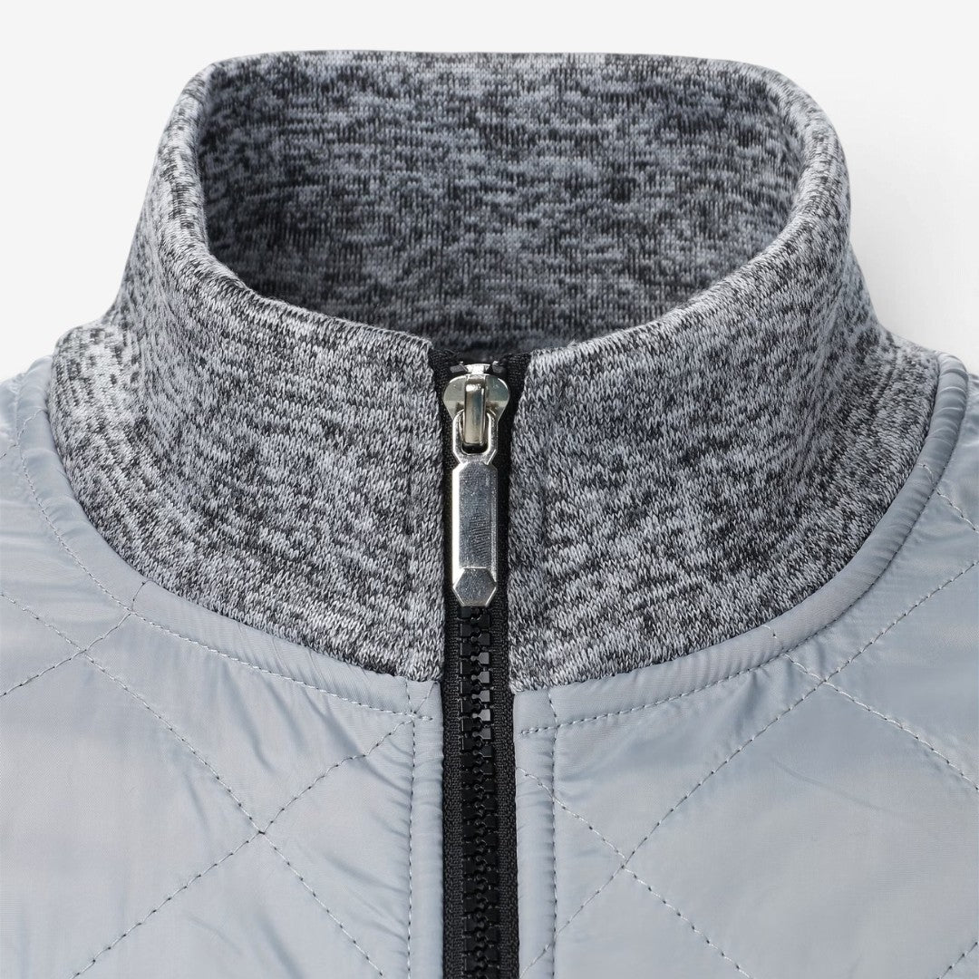 Jorvalore | Men's Quilted Knit Jacket Smart Casual Stand Collar Coat