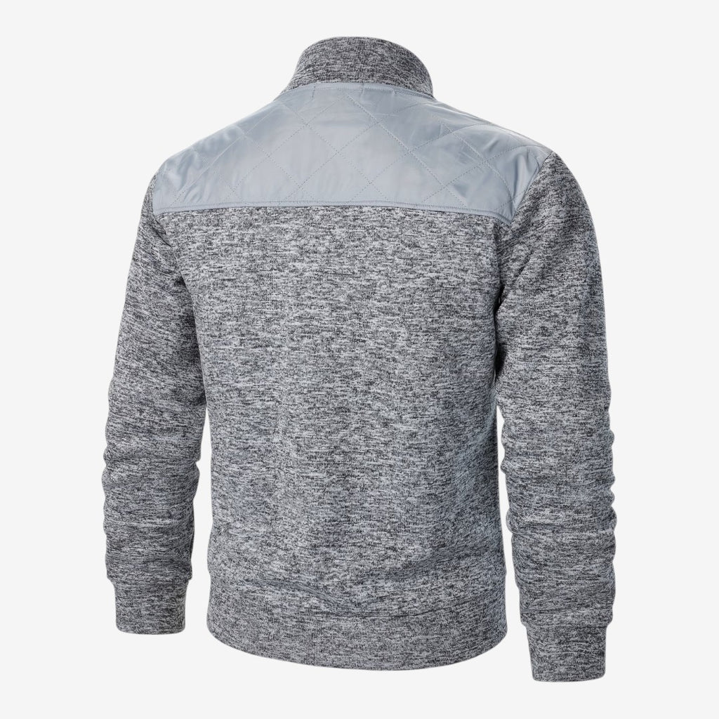 Jorvalore | Men's Quilted Knit Jacket Smart Casual Stand Collar Coat