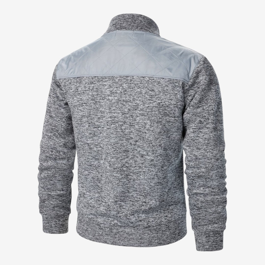 Jorvalore | Men's Quilted Knit Jacket Smart Casual Stand Collar Coat