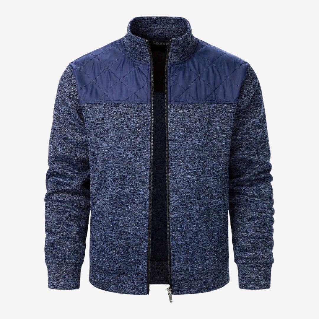 Jorvalore | Men's Quilted Knit Jacket Smart Casual Stand Collar Coat