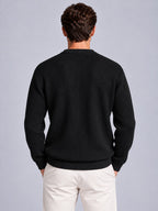 Jorvalore | Men’s Ribbed Crew-Neck Knit Jumper – Long Sleeve Knitwear