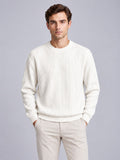 Jorvalore | Men’s Ribbed Crew-Neck Knit Jumper – Long Sleeve Knitwear