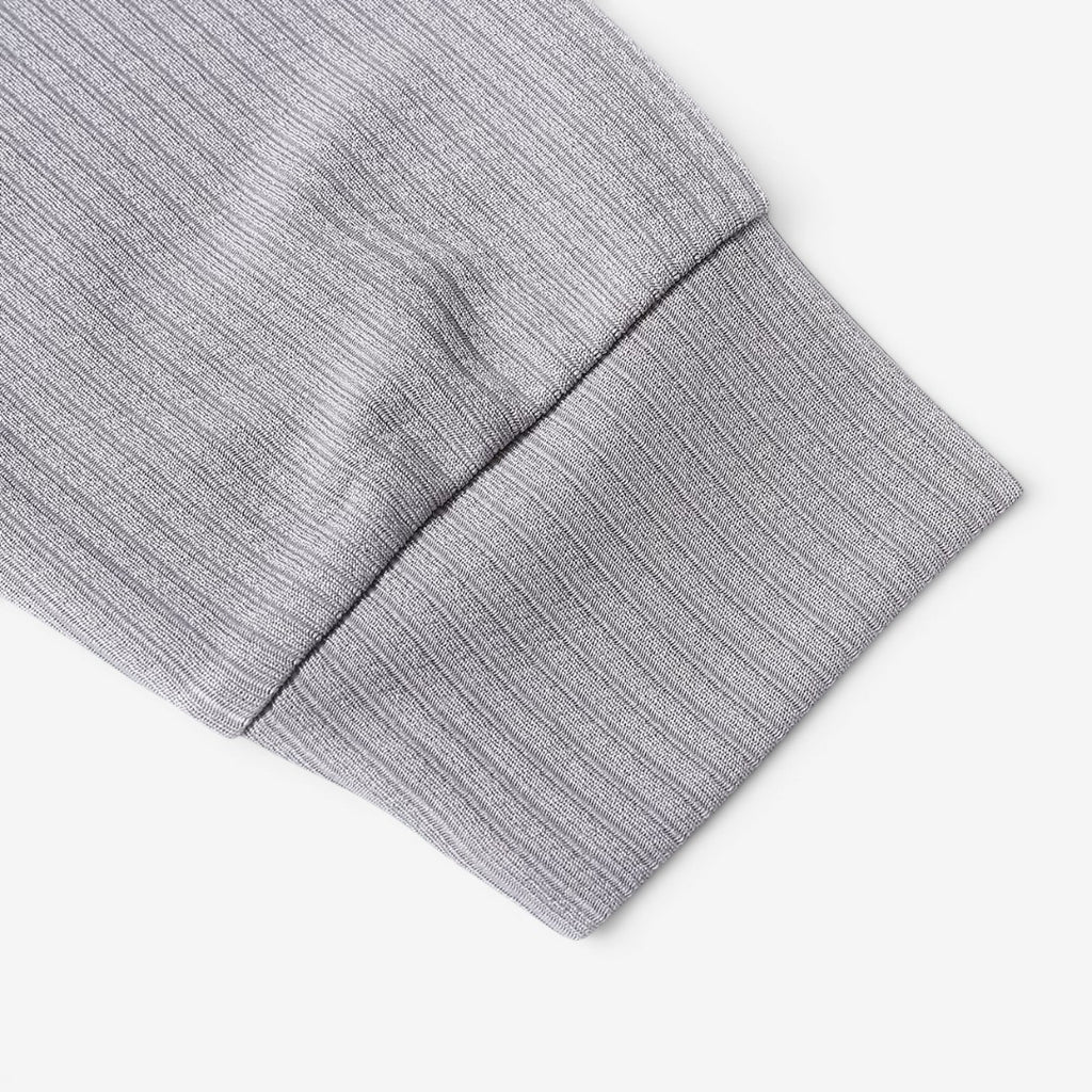 Jorvalore | Men's Ribbed Knit Long Sleeve Polo Shirt for Business Casual Wear