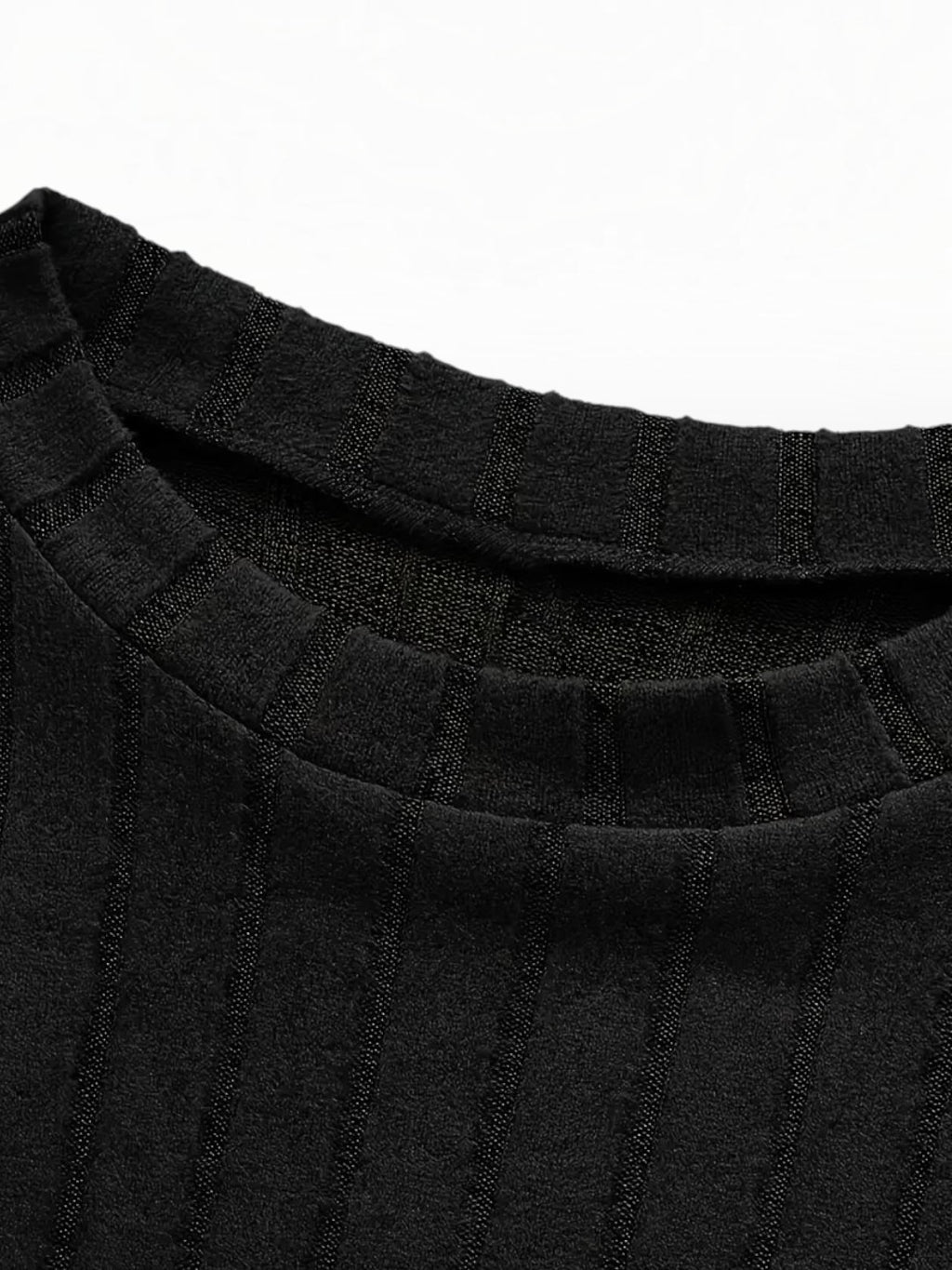 Jorvalore | Men’s Ribbed Knit Shirt – Long Sleeve Textured Knitwear