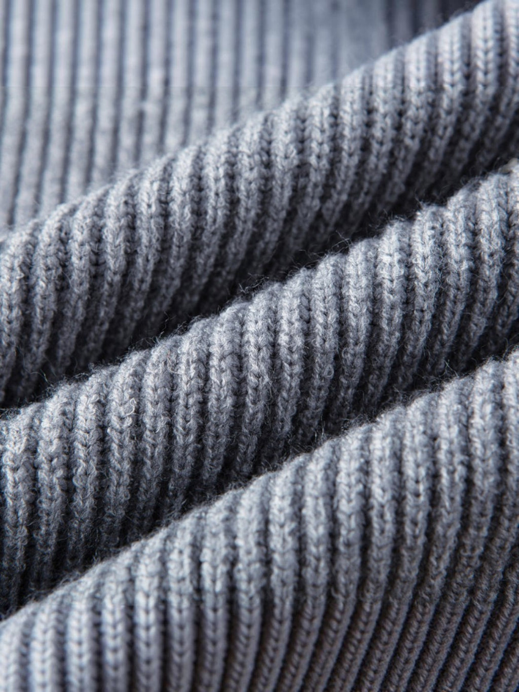 Jorvalore | Men’s Ribbed Quarter-Zip Knit Jumper – Long Sleeve Knitwear