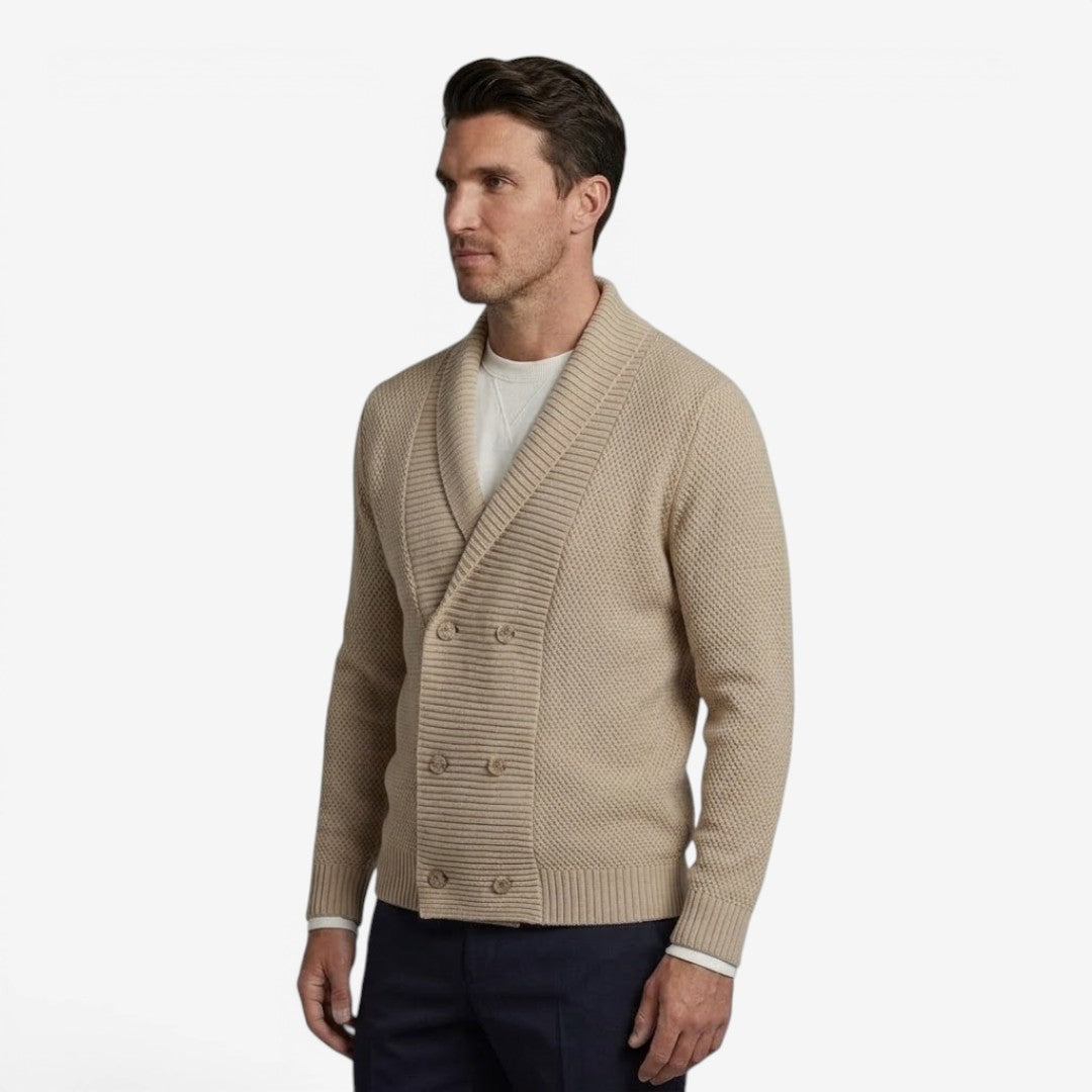 Jorvalore | Men's Shawl Collar Knit Cardigan for Everyday Comfort