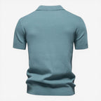 Jorvalore | Men’s Short Sleeve Knit Polo Shirt Lightweight Summer Casual