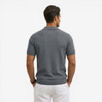Jorvalore | Men’s Short Sleeve Knit Polo Shirt Lightweight Summer Casual