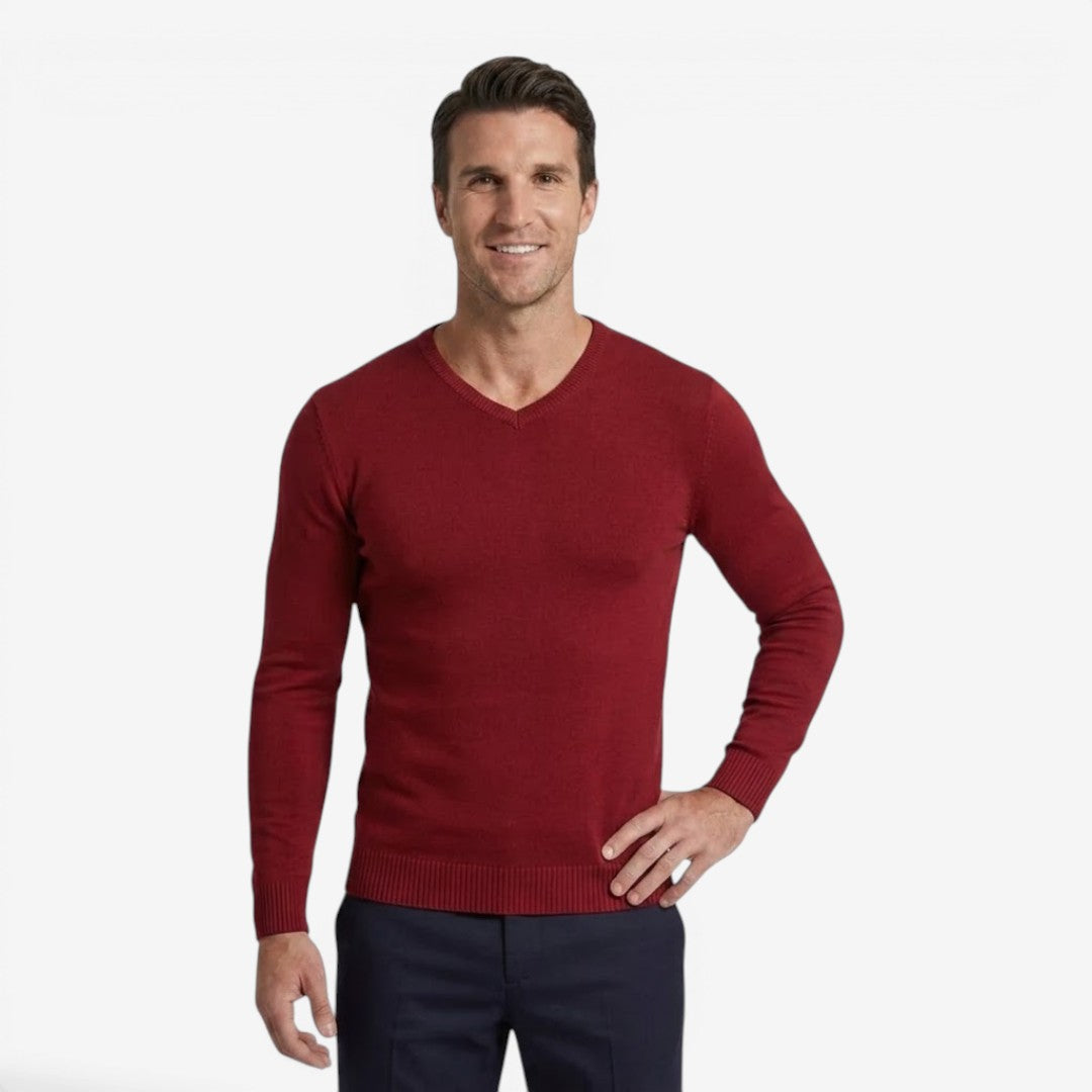 Jorvalore | Men's Slim Fit Knit Jumper Lightweight Casual Style