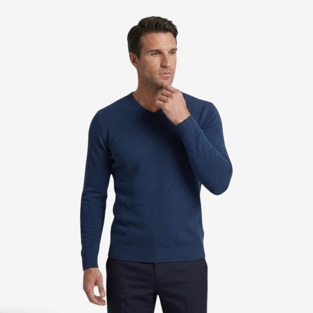 Jorvalore | Men's Slim Fit Knit Jumper Lightweight Casual Style
