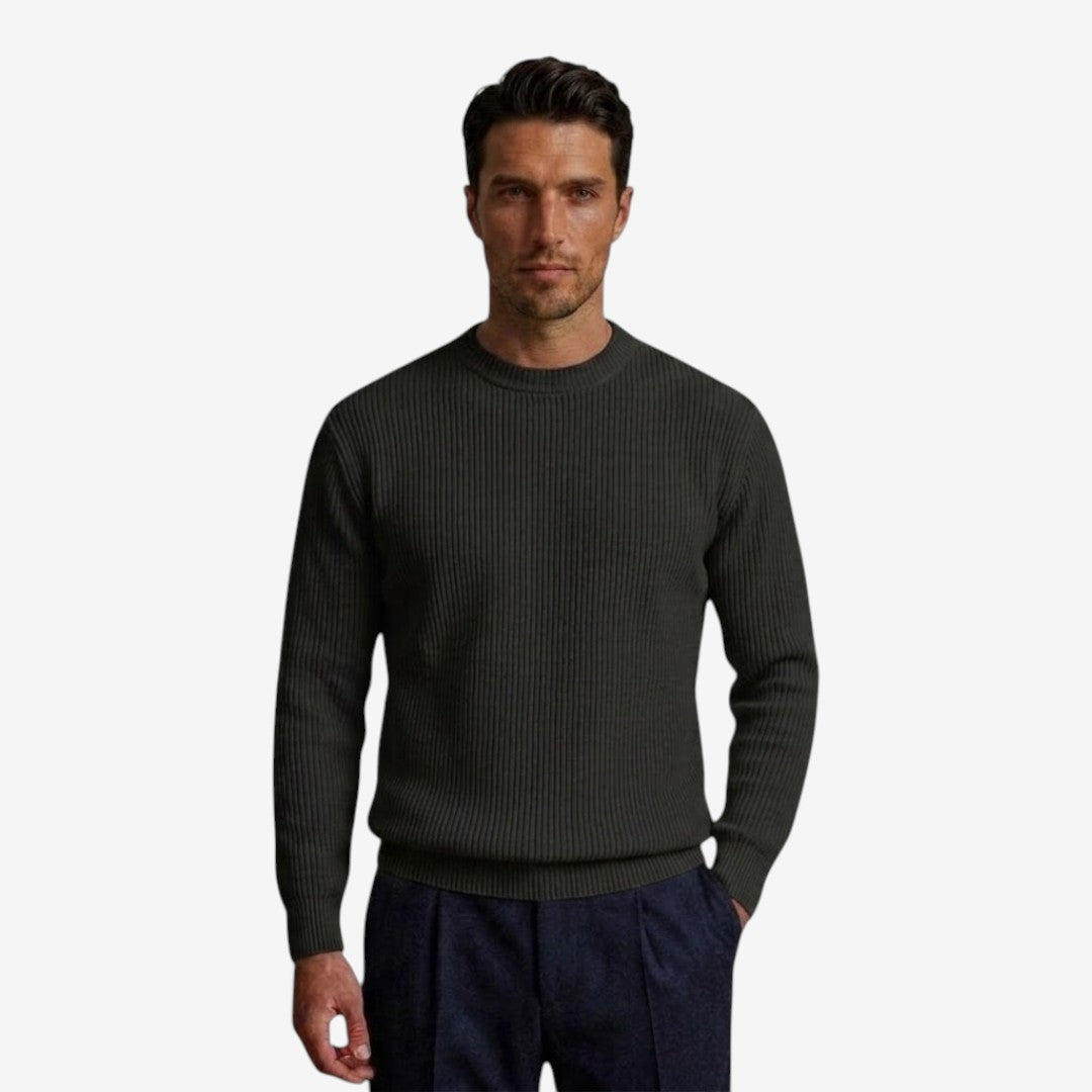 Jorvalore | Men's Soft Knit Crew-Neck Jumper Everyday Wear